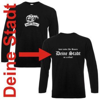 Preview: Longsleeve Deine Stadt - kniet nieder Ihr Bauern (SFU12-01b)