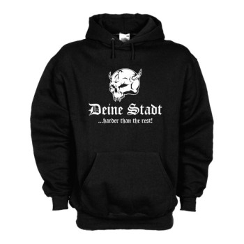 Kapuzensweat Deine Stadt, harder than the rest (SFU14-01d)