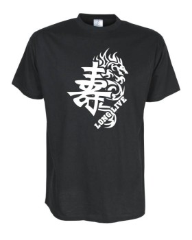 Long live Schriftzeichen und Drachentribal Fun Shirt (STR003)