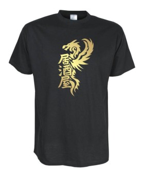 Drachentribal mit Schriftzeichen, Fun Shirt (STR023)