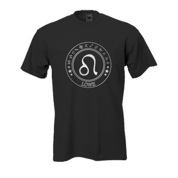 Löwe Sternzeichen Symbol T-Shirt (STZ019)