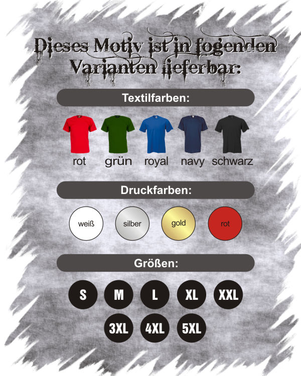 Fun Sprüche Shirt MEINE 4 GRÖßTEN KRISEN