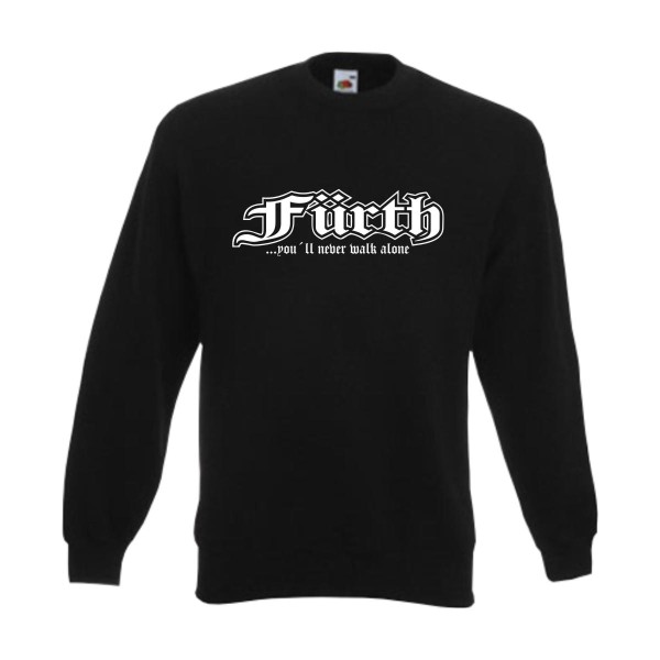 Fürth never walk alone - Sweatshirt, Städteshirt (SFU01-07c)