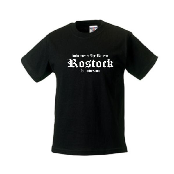 Rostock - kniet nieder ihr Bauern Kinder T-Shirt (SFU02-19f)