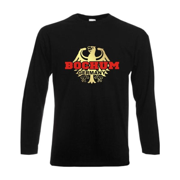 Bochum Longsleeve, Städteshirt mit Bundesadler (SFU06-16b)