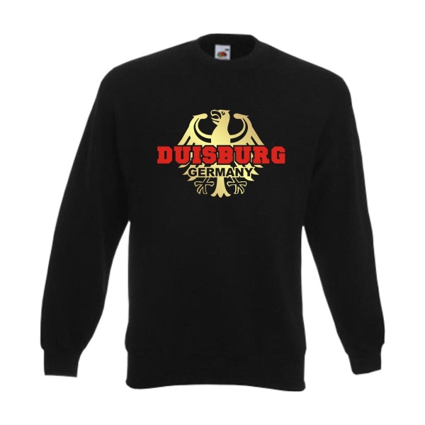 Duisburg Sweatshirt, Städteshirt mit Bundesadler (SFU06-18c)