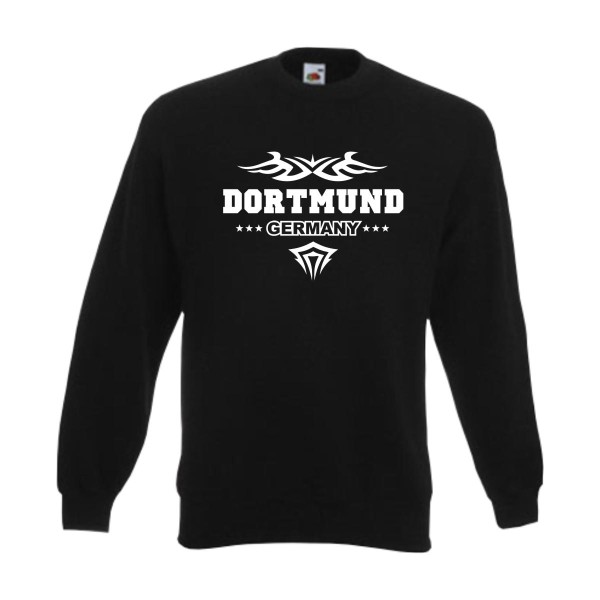 Dortmund Sweatshirt, Städteshirt mit Tribal (SFU09-04c)