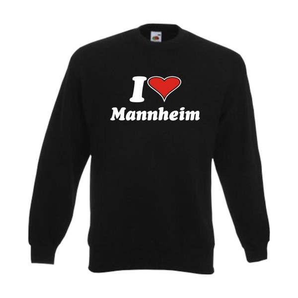 Mannheim I love Sweatshirt, Städteshirt (SFU11-37c)