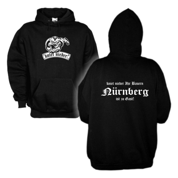 Nürnberg ist zu Gast Kapuzenpulli mit Print (SFU12-02d)