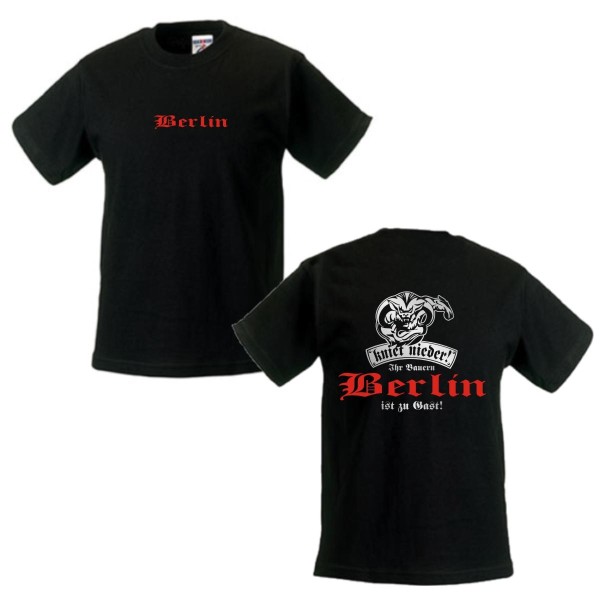 Berlin Kinder T-Shirt kniet nieder... ist zu Gast (SFU13-08f)