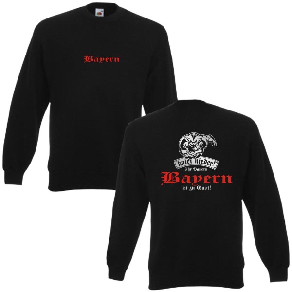 Bayern kniet nieder Ihr Bauern, bedrucktes Sweatshirt (SFU13-32c)