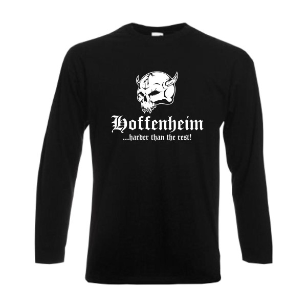 Hoffenheim harder than the rest, Longsleeve mit Totenkopf (SFU14-14b)