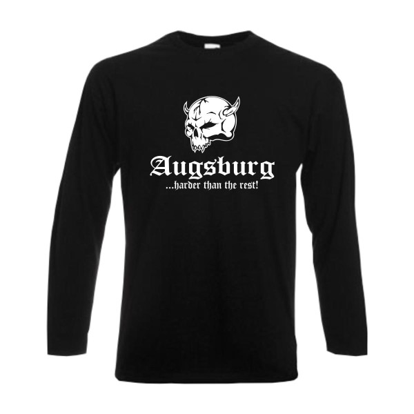 Augsburg harder than the rest, Longsleeve mit Totenkopf (SFU14-22b)