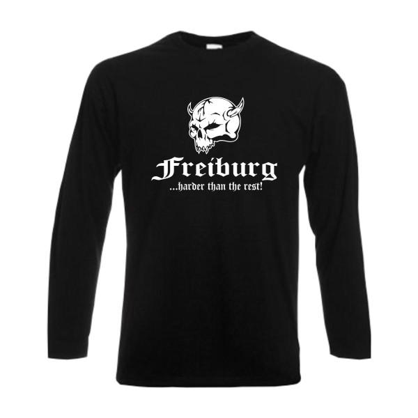 Freiburg harder than the rest, Longsleeve mit Totenkopf (SFU14-30b)