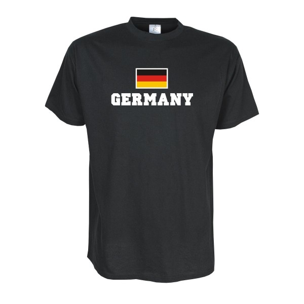 T-Shirt GERMANY, Flagshirt, Fanshirt S - 5XL (WMS02-02a)