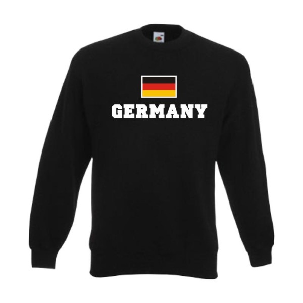 Sweatshirt GERMANY, Flagshirt, Fanshirt S - 6XL (WMS02-02c)