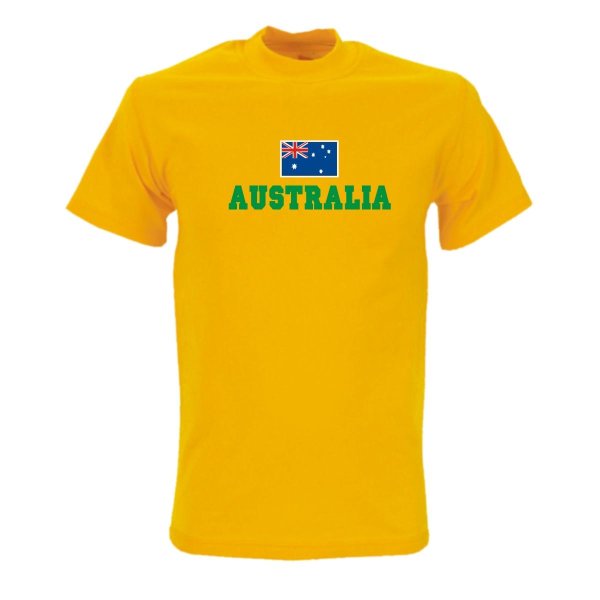 T-Shirt AUSTRALIEN (Australia), Flagshirt, Fanshirt S - 5XL (WMS02-10a)
