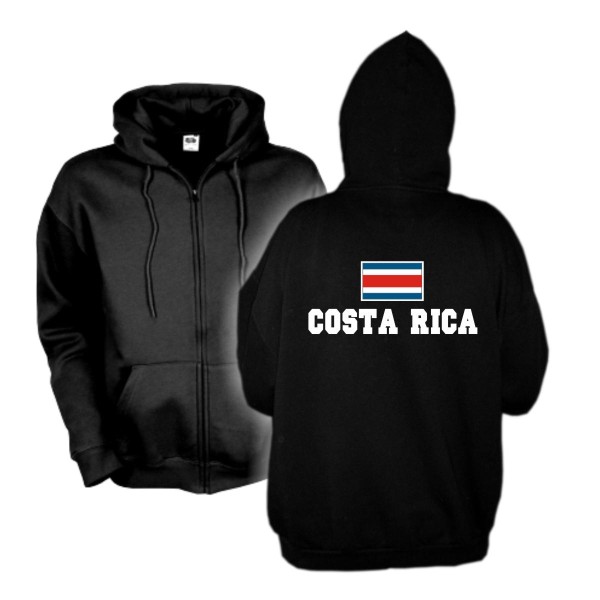 Kapuzenjacke COSTA RICA, Flagshirt, Hoodie S-6XL (WMS02-15e)