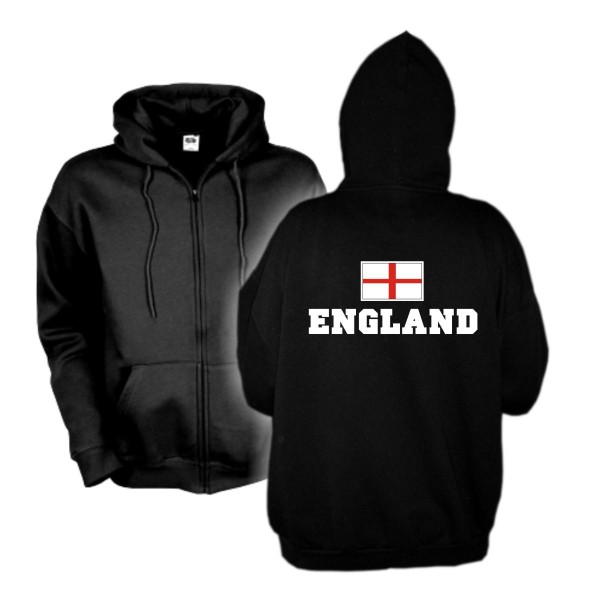 Kapuzenjacke ENGLAND, Flagshirt, Hoodie S-6XL (WMS02-19e)