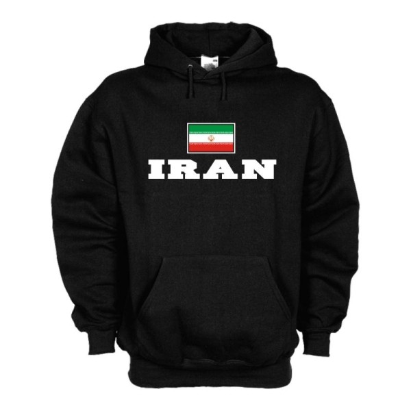Kapuzensweat IRAN, Flagshirt, Fan Hoodie S-6X (WMS02-26d)