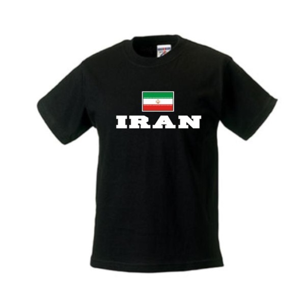 Kinder T-Shirt IRAN, Flagshirt, Ländershirt (WMS02-26f)