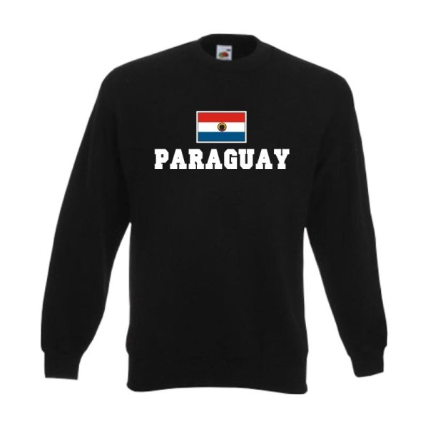 Sweatshirt PARAGUAY, Flagshirt, Fanshirt S - 6XL (WMS02-46c)