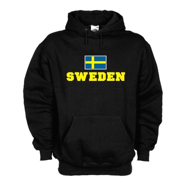 Kapuzensweat SCHWEDEN (Sweden), Flagshirt, Fan Hoodie S-6X (WMS02-55d)