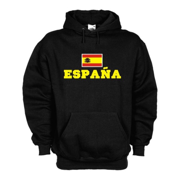 Kapuzensweat SPANIEN (Espana), Flagshirt, Fan Hoodie S-6X (WMS02-60d)