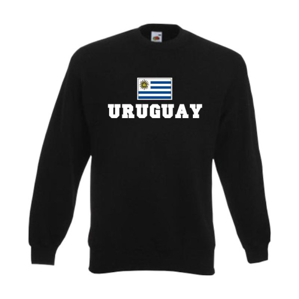 Sweatshirt URUGUAY, Flagshirt, Fanshirt S - 6XL (WMS02-70c)