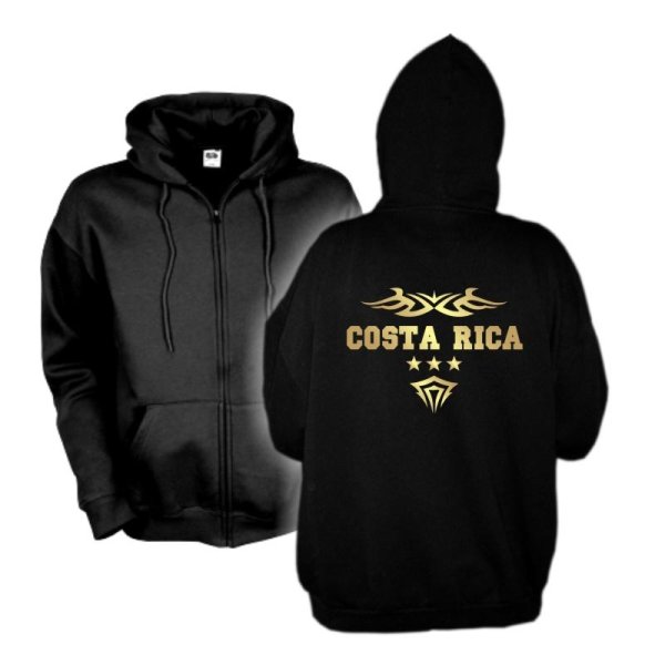 Kapuzenjacke COSTA RICA Ländershirt Hoodie S - 6XL (WMS06-15e)