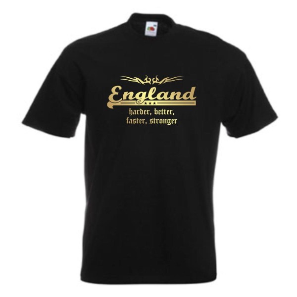 T-Shirt ENGLAND harder better faster stronger (WMS07-19a)