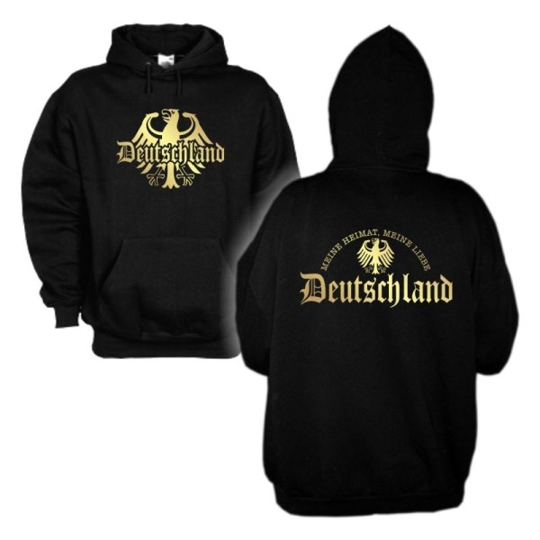 Kapuzensweat DEUTSCHLAND harder than the rest S-6XL (WMS08-03d)