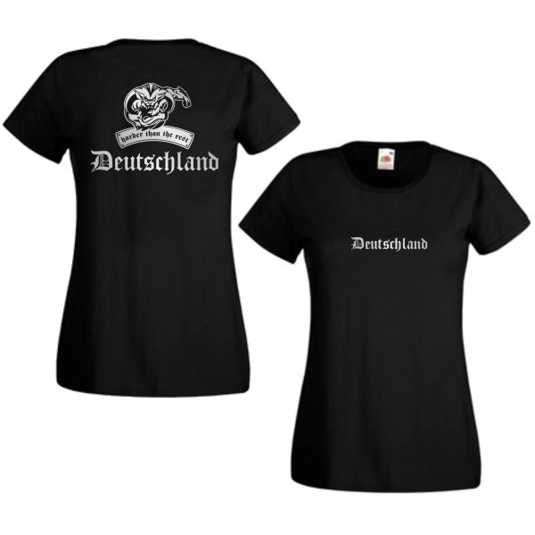 Damen T-Shirt Deutschland - harder than the rest (WMS10-27)