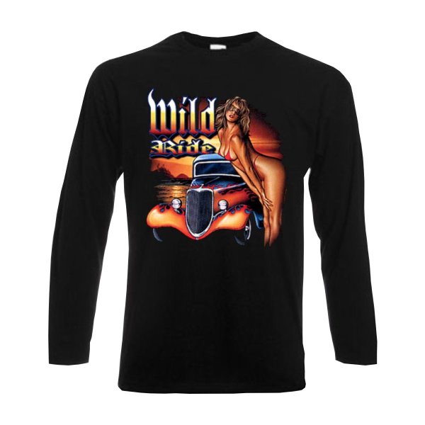 Longsleeve Wild Ride Girl, langarm Funshirt