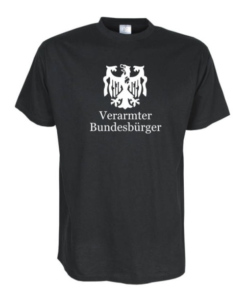 Verarmter Bundesbürger, Fun T-Shirt in Übergrößen