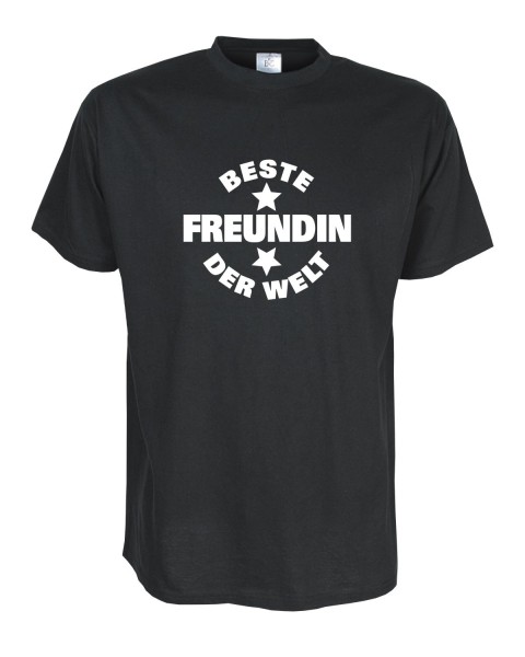 Beste FREUNDIN der Welt, FunT-Shirt Gr. S - 5XL (FAF020)