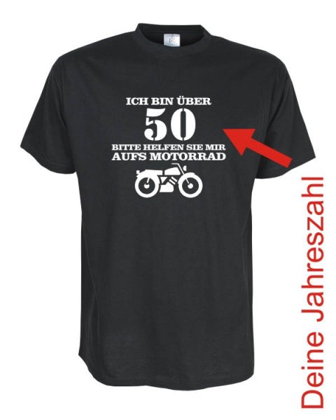 Ich bin über XX bitte helfen Sie.. Geburtstags Fun T-Shirt (FSG033)