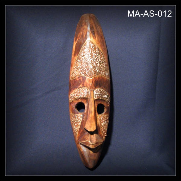 Wandmaske BIG NOSE, 50cm, Bali, Schnitzerei (MA-AS-012)