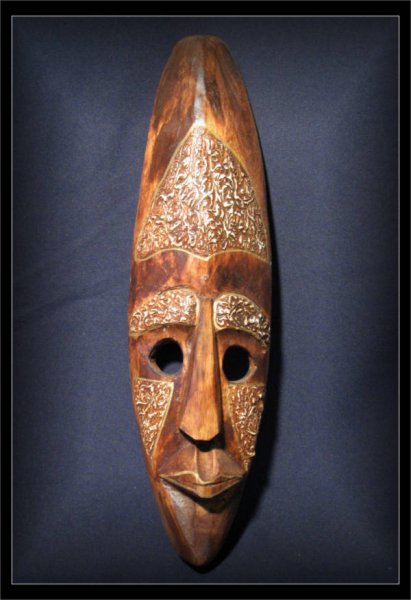 Wandmaske BIG NOSE, 50cm, Bali, Schnitzerei (MA-AS-012)