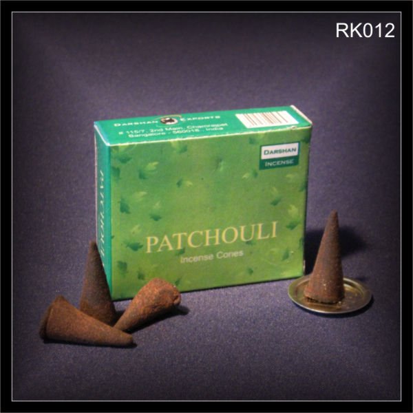 Patchouli 10 Räucherkegel aus Indien (RK012)