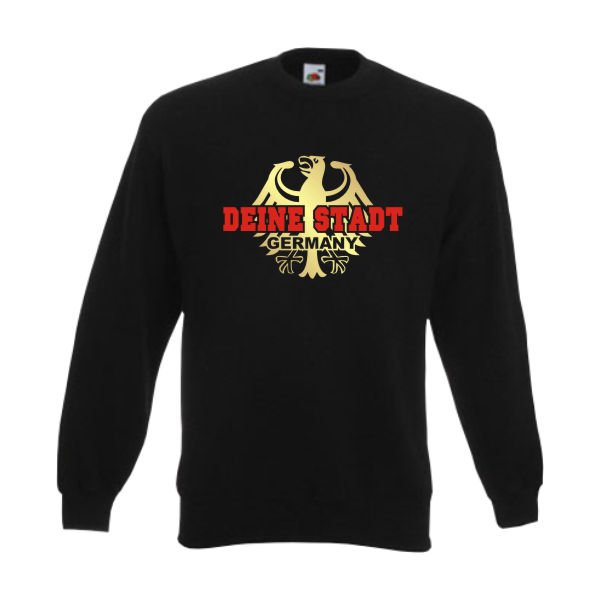 Sweatshirt - Deine Stadt - Germany, Städteshirt (SFU06-01c)