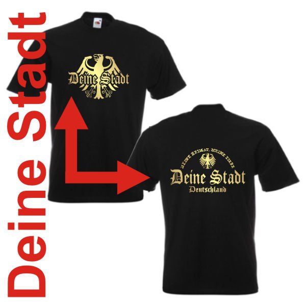 T-Shirt Deine Stadt, meine Heimat meine Liebe, Städteshirt (SFU08-01a)