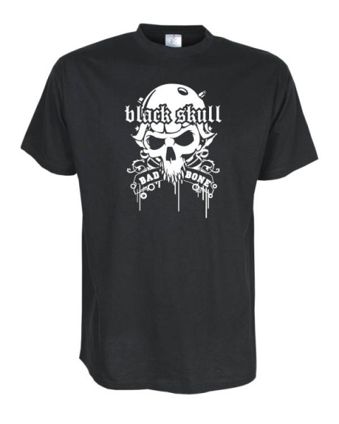 black skull Totenkopf Fun Shirt (STR032)