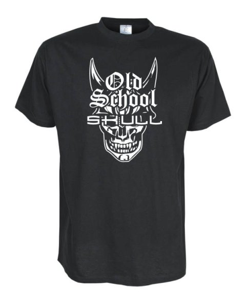 old school skull, Fun Shirt (STR047)