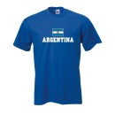 T-Shirt ARGENTINIEN, Flagshirt, Fanshirt S - 5XL (WMS02-09a)