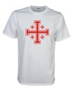 Jerusalem crusader cross, Fun T-Shirt, Funshirt bis Gr. 5XL (FSJ017)