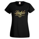 Lächle wenn du mit mir schlafen willst, T-Shirt, Damen Funshirt (GO179)